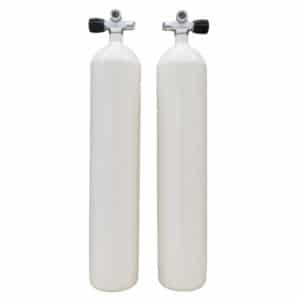 Sidemountflaskor stål 8.5L 232bar