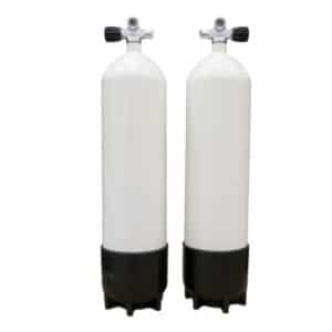 Sidemountflaskor stål 12L 232bar